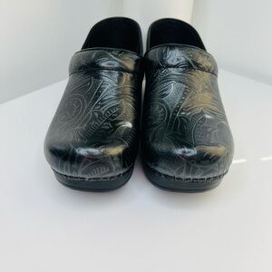 Dansko Kids Black Embossed Slippers
